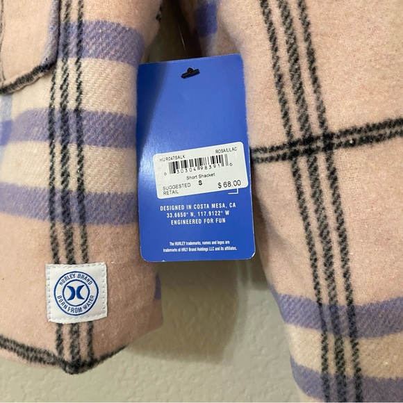 Hurley Rose Lilac Short Shacket - Picture 3 of 5
